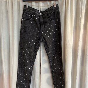 Pilcro for Anthropologie Studded Rhinestone Jeans